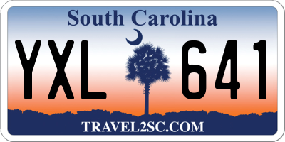 SC license plate YXL641