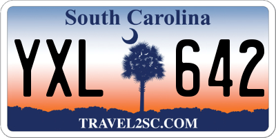 SC license plate YXL642