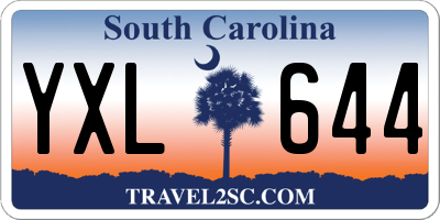 SC license plate YXL644