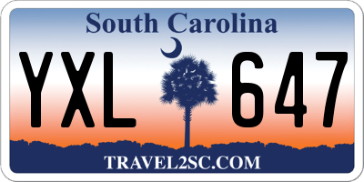 SC license plate YXL647