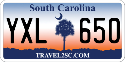 SC license plate YXL650