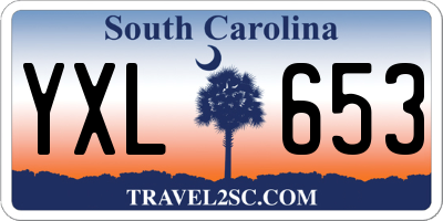 SC license plate YXL653