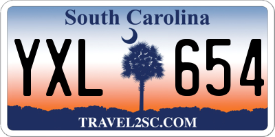 SC license plate YXL654