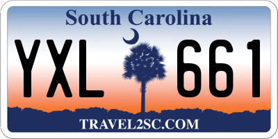 SC license plate YXL661