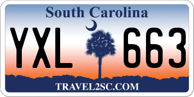 SC license plate YXL663