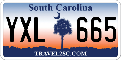 SC license plate YXL665