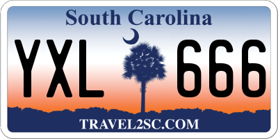 SC license plate YXL666