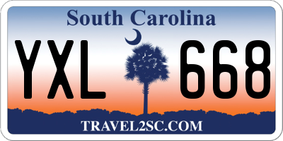 SC license plate YXL668