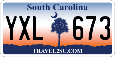 SC license plate YXL673