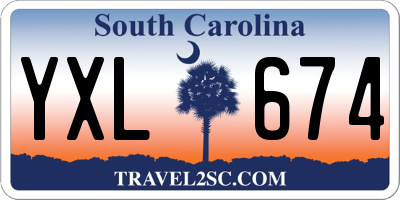 SC license plate YXL674