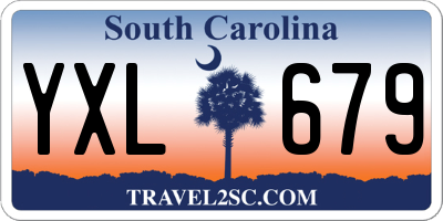 SC license plate YXL679
