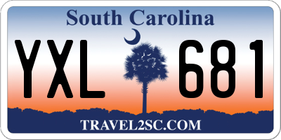 SC license plate YXL681