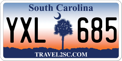 SC license plate YXL685