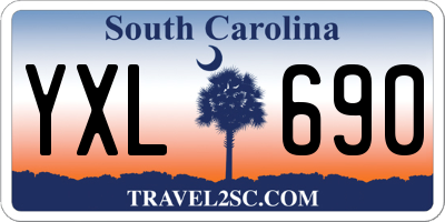 SC license plate YXL690