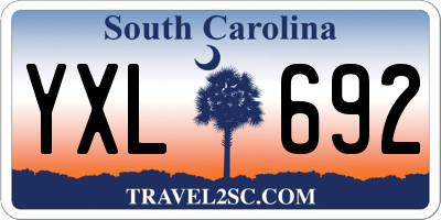 SC license plate YXL692