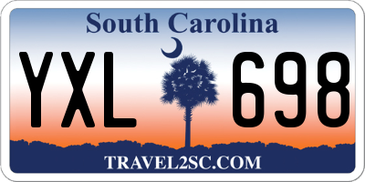 SC license plate YXL698