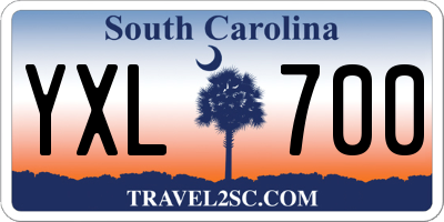 SC license plate YXL700