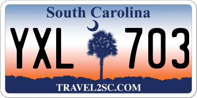SC license plate YXL703