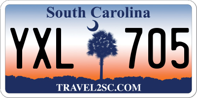 SC license plate YXL705
