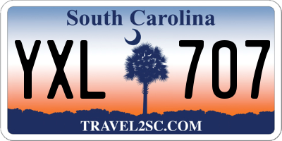 SC license plate YXL707