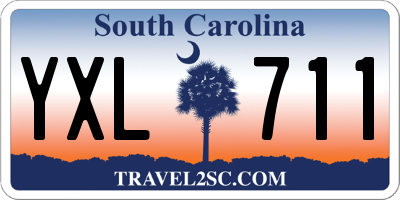 SC license plate YXL711