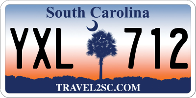 SC license plate YXL712
