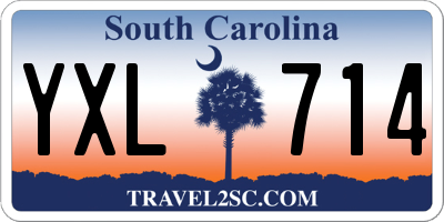 SC license plate YXL714