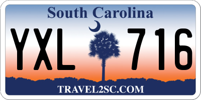 SC license plate YXL716