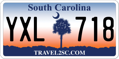 SC license plate YXL718