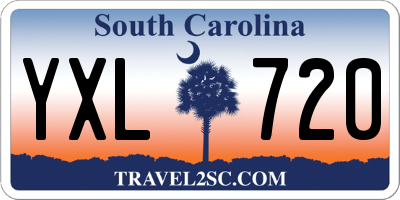 SC license plate YXL720