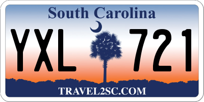 SC license plate YXL721