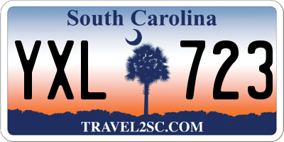 SC license plate YXL723