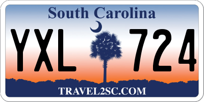 SC license plate YXL724