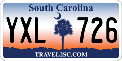 SC license plate YXL726