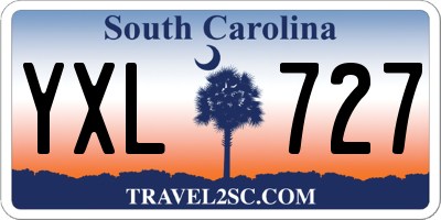 SC license plate YXL727