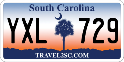 SC license plate YXL729
