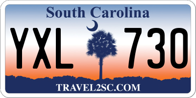 SC license plate YXL730