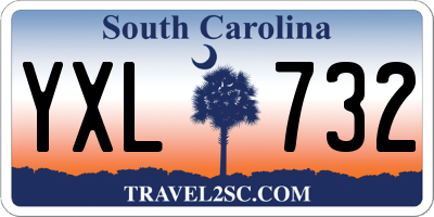 SC license plate YXL732