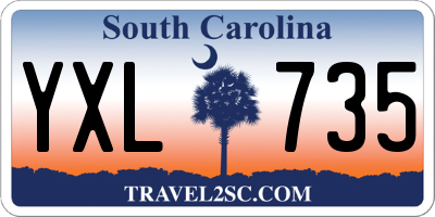 SC license plate YXL735