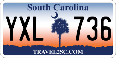 SC license plate YXL736