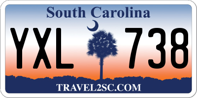 SC license plate YXL738