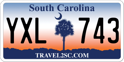 SC license plate YXL743