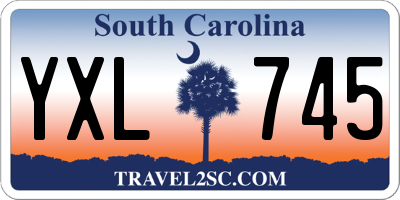 SC license plate YXL745