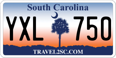 SC license plate YXL750