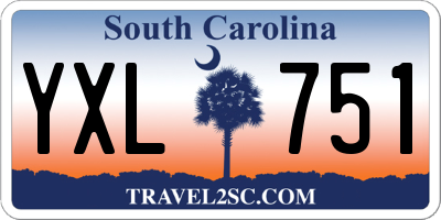 SC license plate YXL751