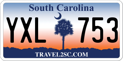 SC license plate YXL753