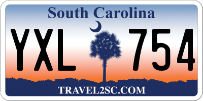 SC license plate YXL754