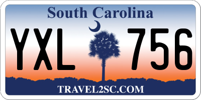 SC license plate YXL756