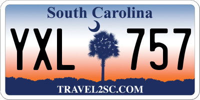 SC license plate YXL757