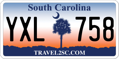 SC license plate YXL758